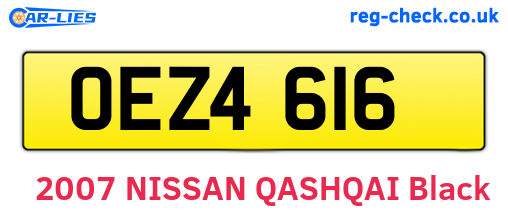 OEZ4616 are the vehicle registration plates.