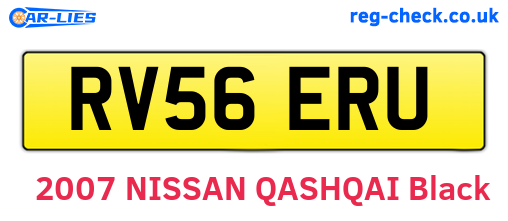 RV56ERU are the vehicle registration plates.