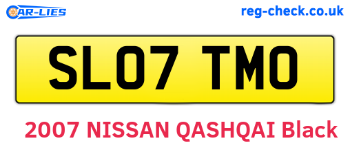 SL07TMO are the vehicle registration plates.