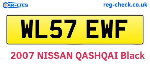 WL57EWF are the vehicle registration plates.