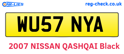 WU57NYA are the vehicle registration plates.