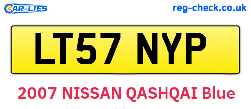 LT57NYP are the vehicle registration plates.