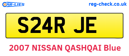 S24RJE are the vehicle registration plates.
