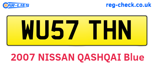 WU57THN are the vehicle registration plates.
