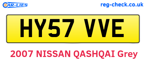 HY57VVE are the vehicle registration plates.