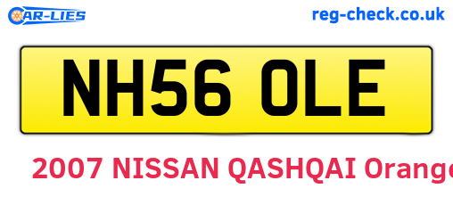 NH56OLE are the vehicle registration plates.
