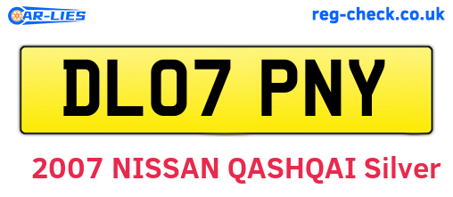 DL07PNY are the vehicle registration plates.