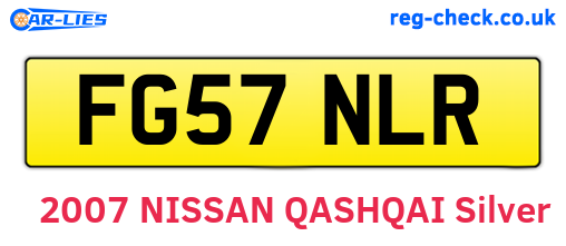 FG57NLR are the vehicle registration plates.
