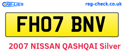 FH07BNV are the vehicle registration plates.