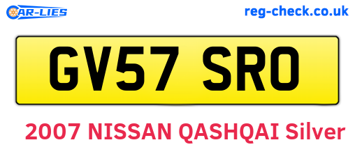 GV57SRO are the vehicle registration plates.