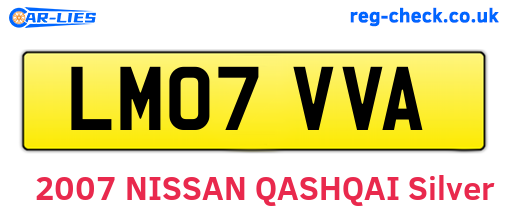 LM07VVA are the vehicle registration plates.