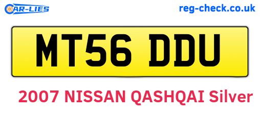 MT56DDU are the vehicle registration plates.