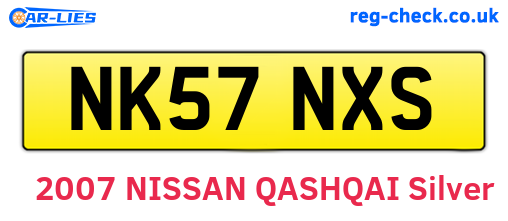 NK57NXS are the vehicle registration plates.