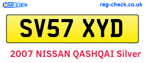 SV57XYD are the vehicle registration plates.