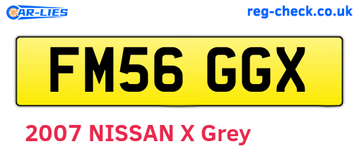 FM56GGX are the vehicle registration plates.
