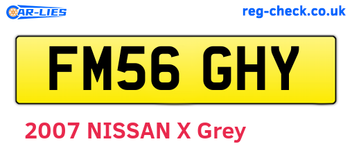 FM56GHY are the vehicle registration plates.