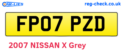 FP07PZD are the vehicle registration plates.