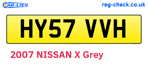 HY57VVH are the vehicle registration plates.