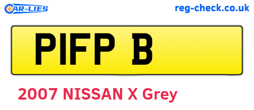P1FPB are the vehicle registration plates.