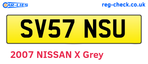 SV57NSU are the vehicle registration plates.
