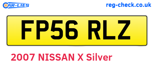 FP56RLZ are the vehicle registration plates.
