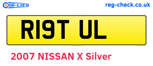 R19TUL are the vehicle registration plates.
