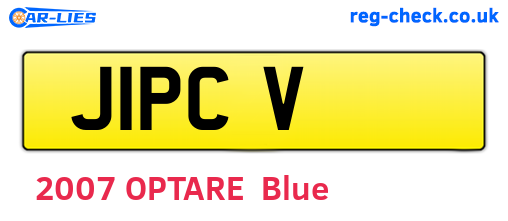 J1PCV are the vehicle registration plates.