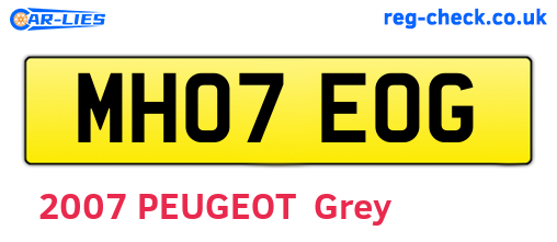 MH07EOG are the vehicle registration plates.