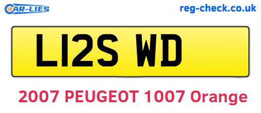 L12SWD are the vehicle registration plates.