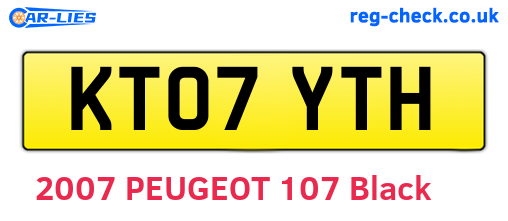KT07YTH are the vehicle registration plates.