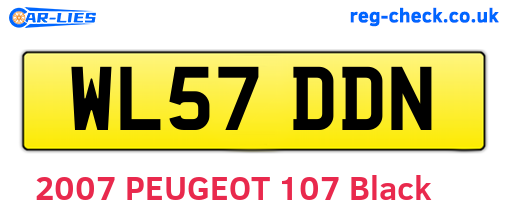 WL57DDN are the vehicle registration plates.