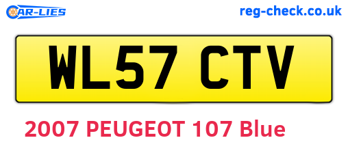 WL57CTV are the vehicle registration plates.
