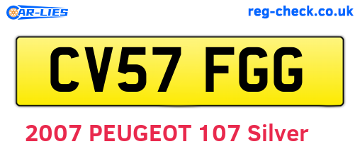CV57FGG are the vehicle registration plates.