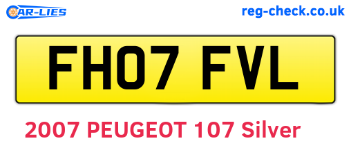 FH07FVL are the vehicle registration plates.