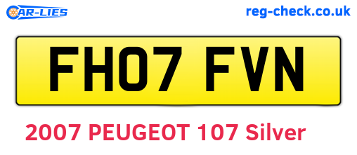 FH07FVN are the vehicle registration plates.