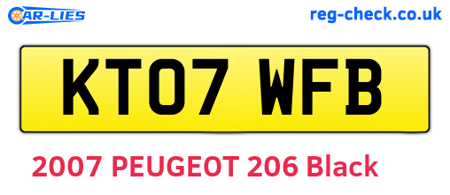KT07WFB are the vehicle registration plates.