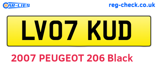 LV07KUD are the vehicle registration plates.