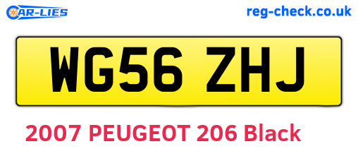 WG56ZHJ are the vehicle registration plates.