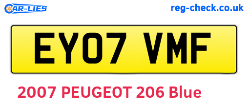 EY07VMF are the vehicle registration plates.