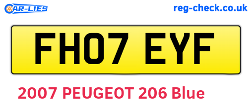 FH07EYF are the vehicle registration plates.