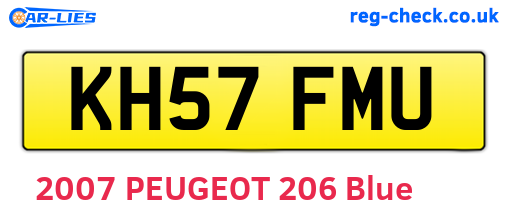 KH57FMU are the vehicle registration plates.