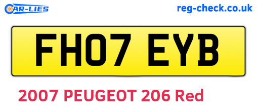 FH07EYB are the vehicle registration plates.