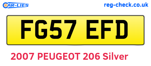 FG57EFD are the vehicle registration plates.