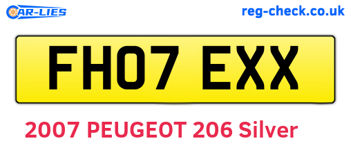 FH07EXX are the vehicle registration plates.