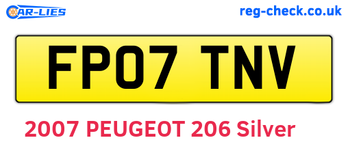 FP07TNV are the vehicle registration plates.