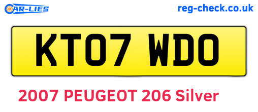 KT07WDO are the vehicle registration plates.
