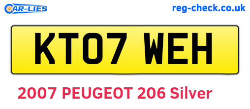 KT07WEH are the vehicle registration plates.