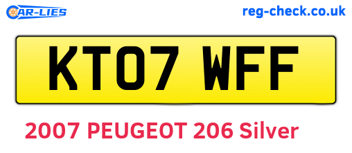 KT07WFF are the vehicle registration plates.