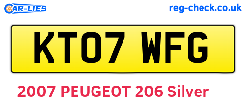 KT07WFG are the vehicle registration plates.
