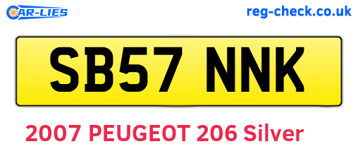 SB57NNK are the vehicle registration plates.